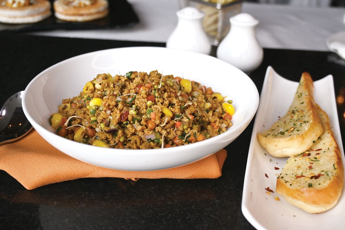 Soya Bhurji Corn & Sprouts Salad image