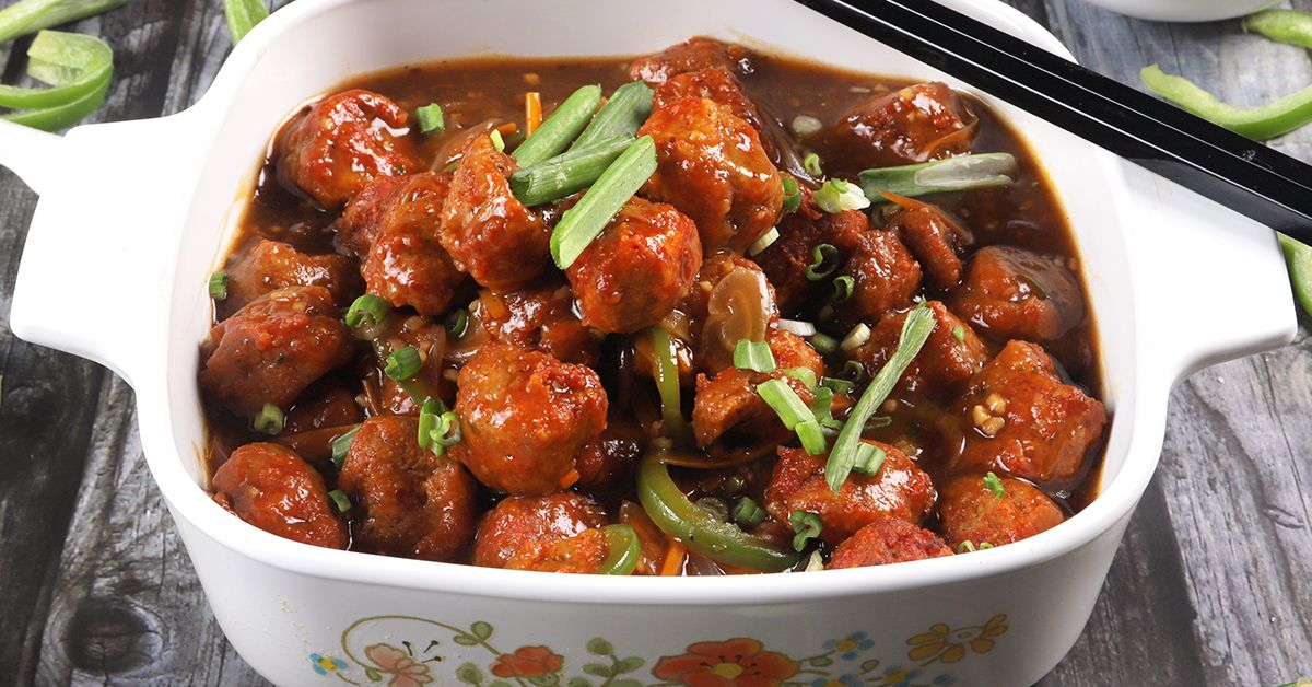 Soya chunks manchurian recipe video