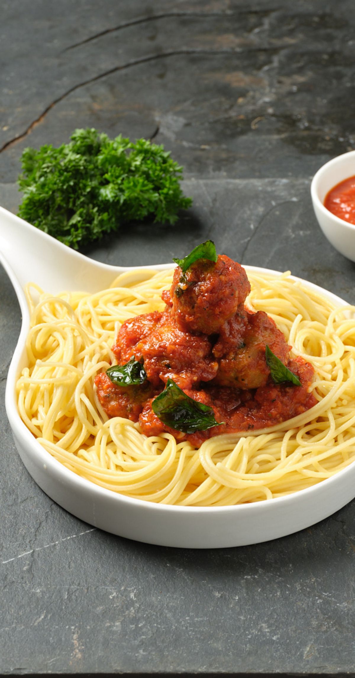 Soya Marinara Sauce with Spaghetti image