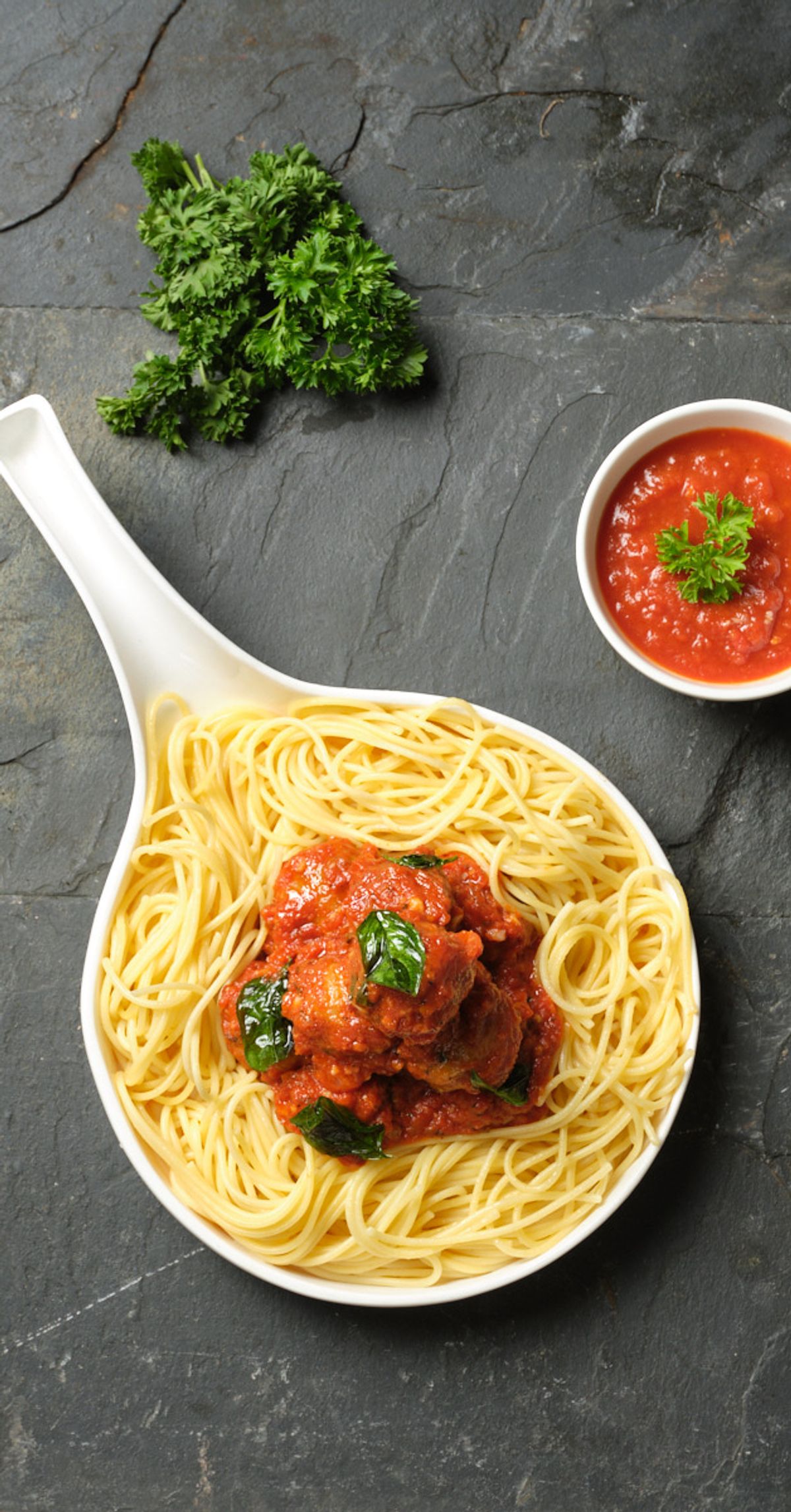 Soya Marinara Sauce with Spaghetti image