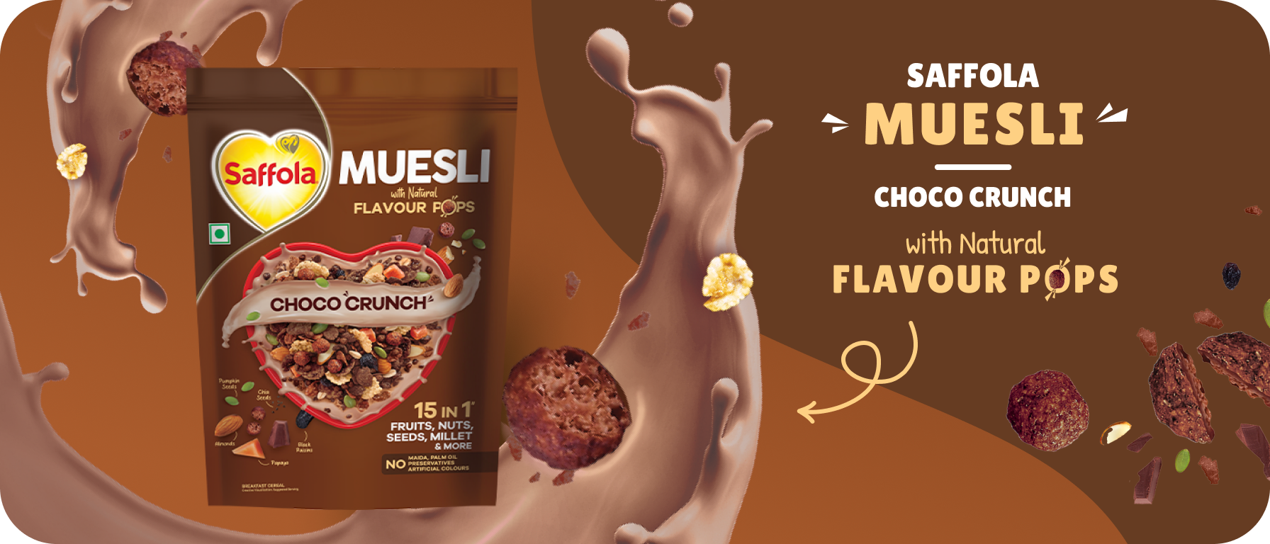 saffola muesli choco crunch