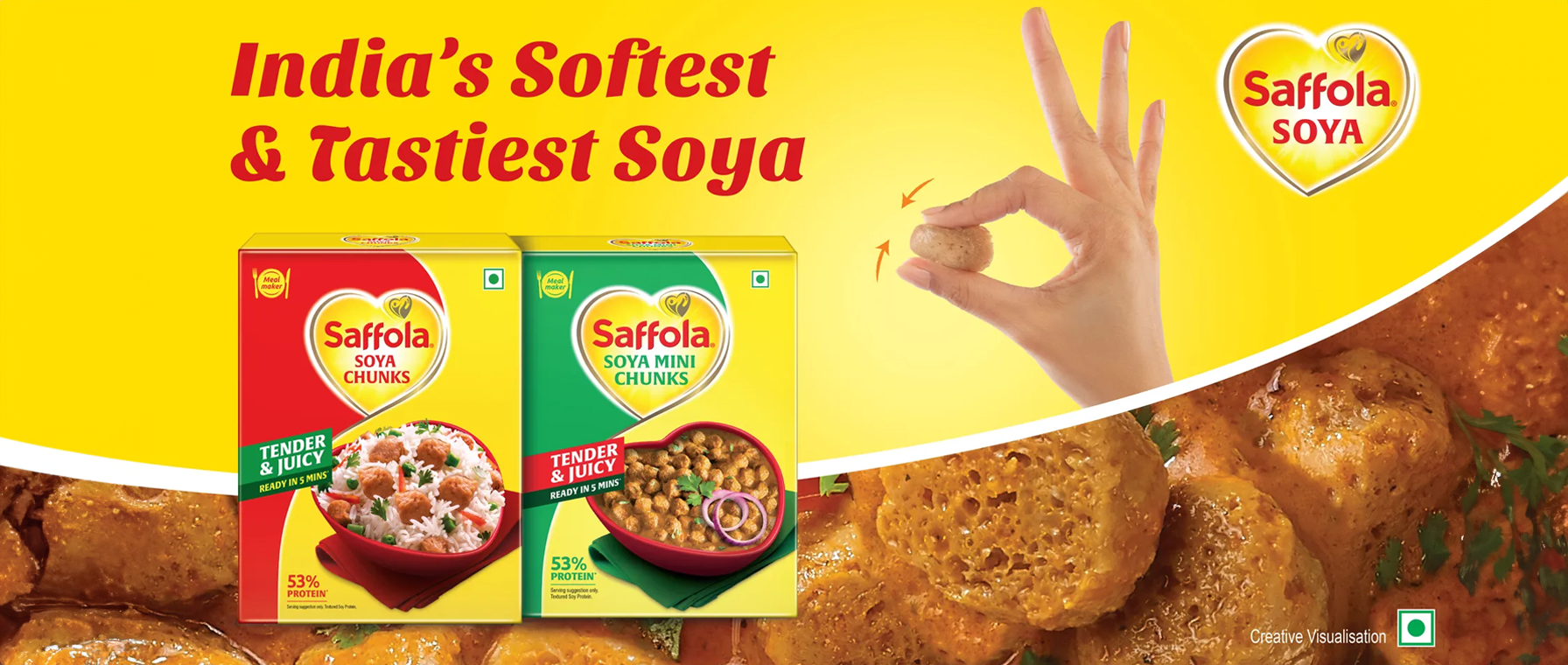 saffola soya chunks