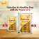 Saffola Gold Oil | Power of 3 | Blend of Rice Bran & Sunflower Oil | 1 L Pouch