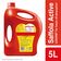 Saffola Active | Rich in Omega 3 & Oryzanol | Edible Oil - 5 L Jar