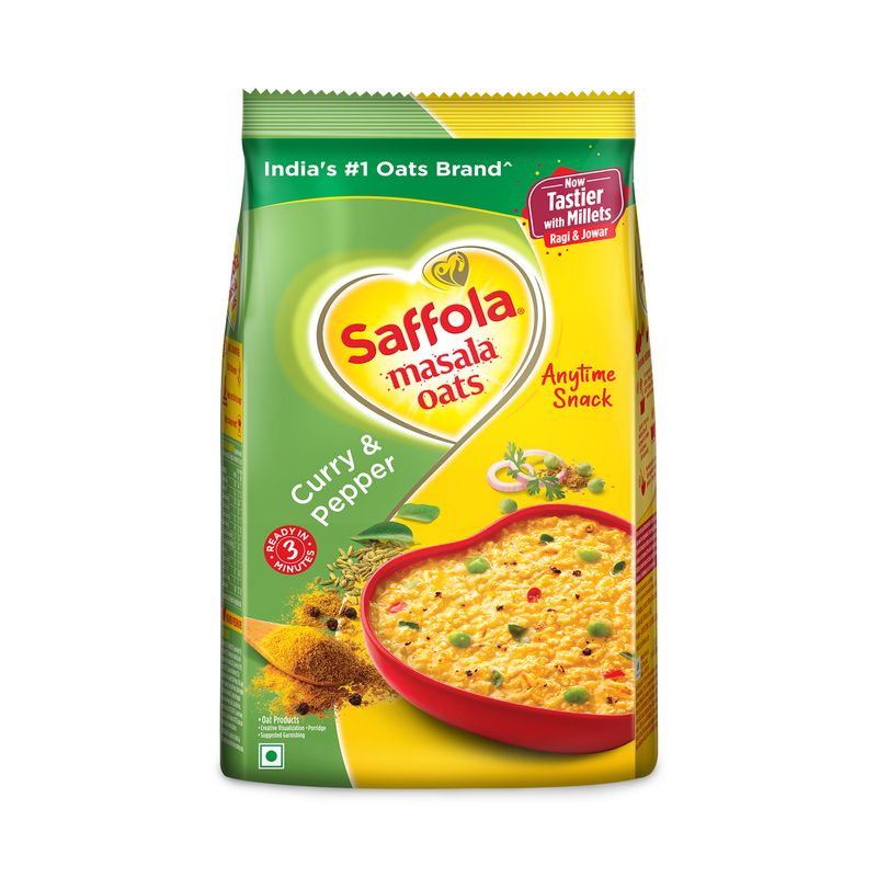 Saffola Masala Oats Curry & Pepper - 500 gm