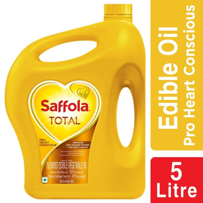 Saffola Total-Pro Heart Conscious Edible Oil- 5 L Jar