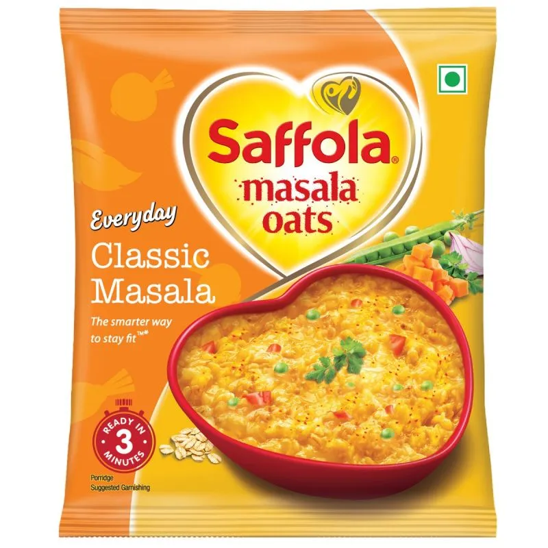 Saffola Oodles Yummy Masala 184g + Saffola Masala Oats Classic Masala - 38 gm