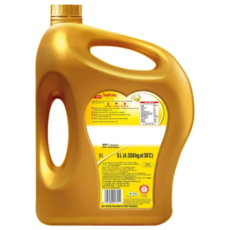 Saffola Oodles Yummy Masala 184g + Saffola Gold, Pro Healthy Lifestyle Edible Oil - 5 L Jar
