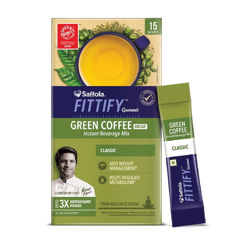 Green Coffee Instant Beverage Mix, Classic, 15 Sachets, 30 gm