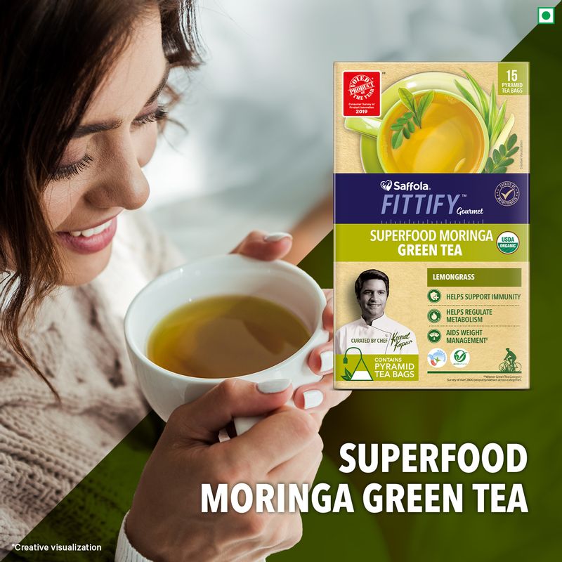 Fittify 15X2.5G Green Tea Lemon Grass (Pack of 3)