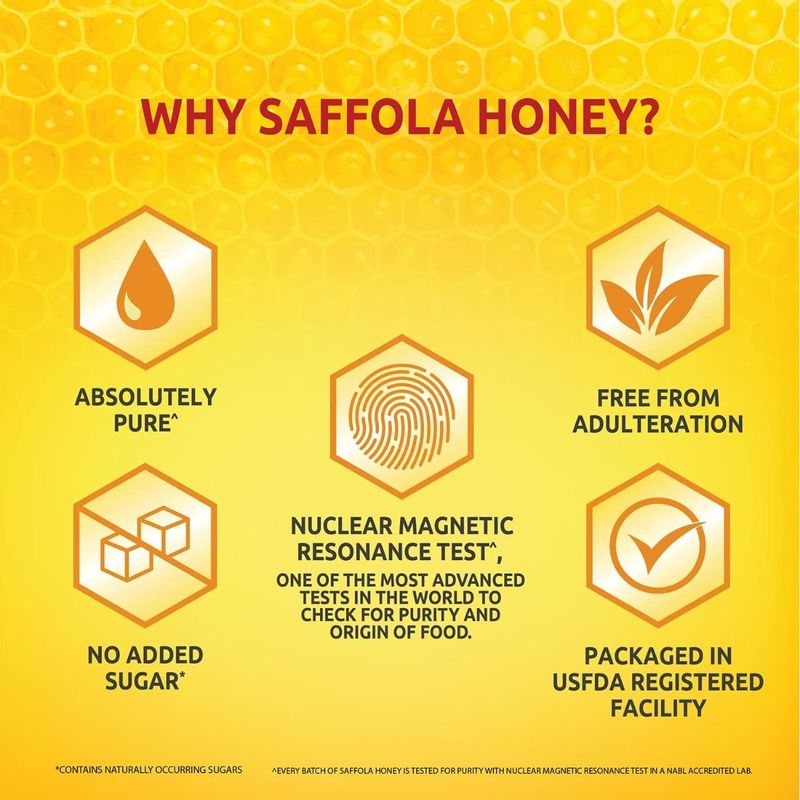 Saffola Immuniveda Kadha Mix- 80g (20 Sachets x 4g )  + Saffola Honey 250g