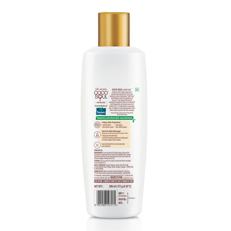 Coco Soul Skincare Skin Nourishing Oil, for Baby Massage, For Skin Massage 150ml