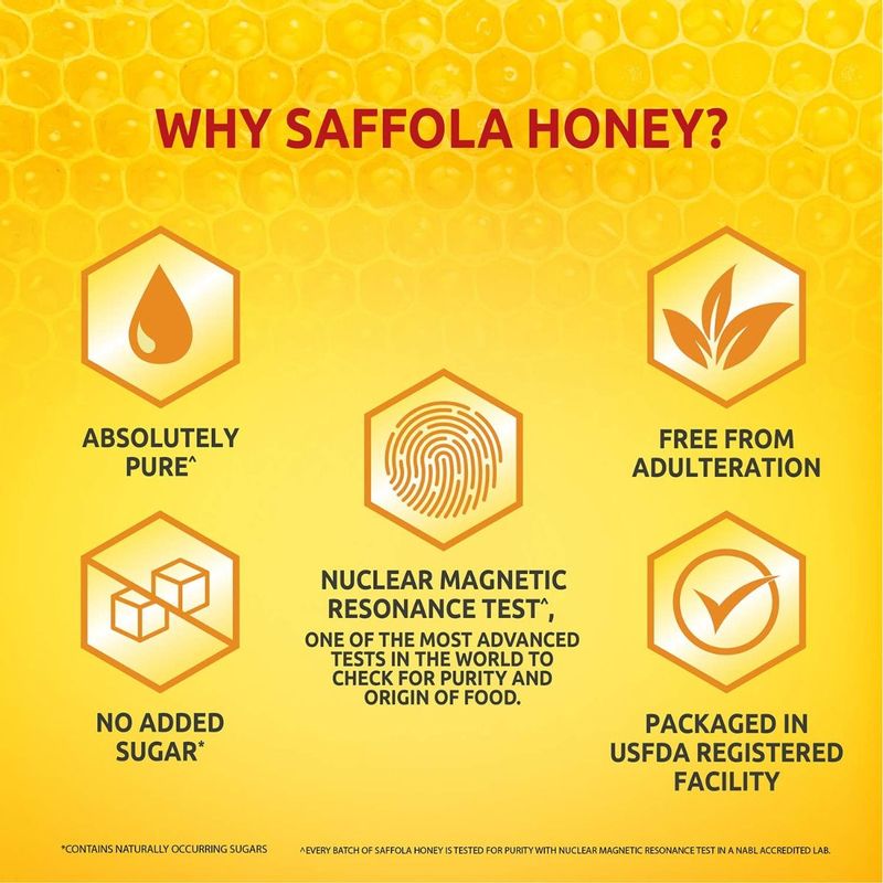 Saffola Honey 100% Pure, 500g