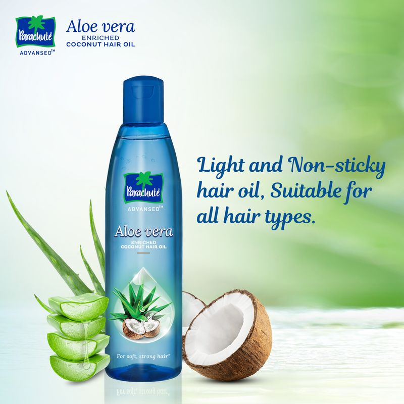 Parachute Advansed Aloe Vera Enriched Coconut Hair Oil, 250 ml with FREE 75 ml Pack
