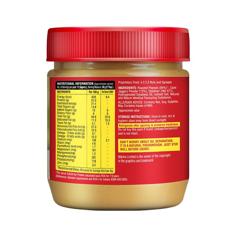 Saffola Peanut Butter, Creamy, 350 Gm