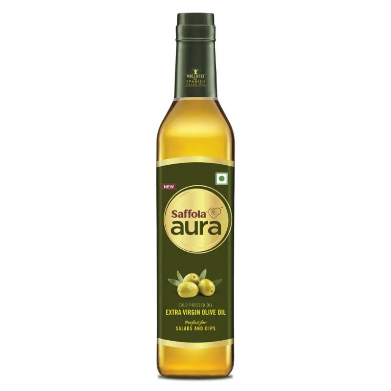Saffola Aura Refined Olive Oil, 2ltr + Saffola Aura Extra Virgin Olive Oil, 500ml
