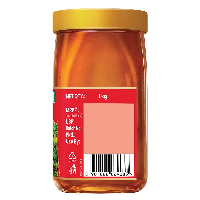 Saffola Honey Active, Made with Sundarban Forest Honey, 100% Pure Honey, No sugar adulteration,  Natural Immunity booster, 1Kg
