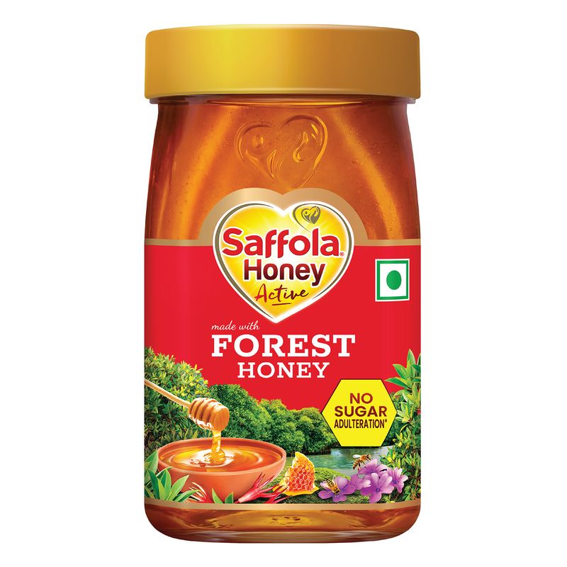 Saffola Honey Active, Made with Sundarban Forest Honey, No sugar adulteration, Natural Immunity booster, 250g