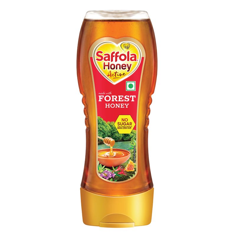 Saffola Honey Active, Made with Sundarban Forest Honey, No sugar adulteration, Natural Immunity booster, 350g