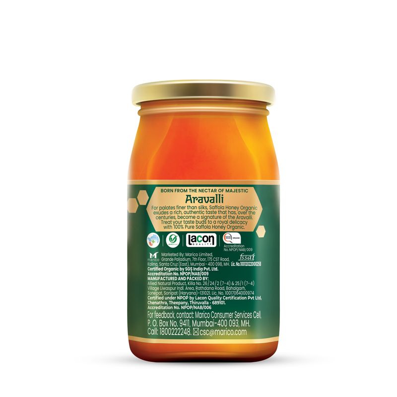 Saffola Wild Forest Organic Honey 500g