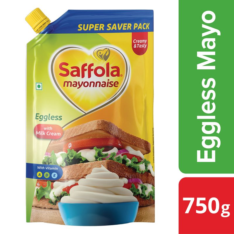 Saffola Mayonnaise Eggless, 750g