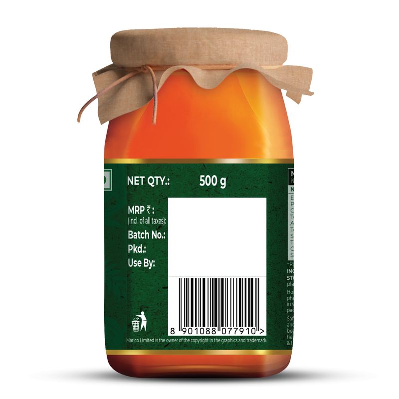 Saffola Wild Forest Organic Honey 500g (Pack of 4)