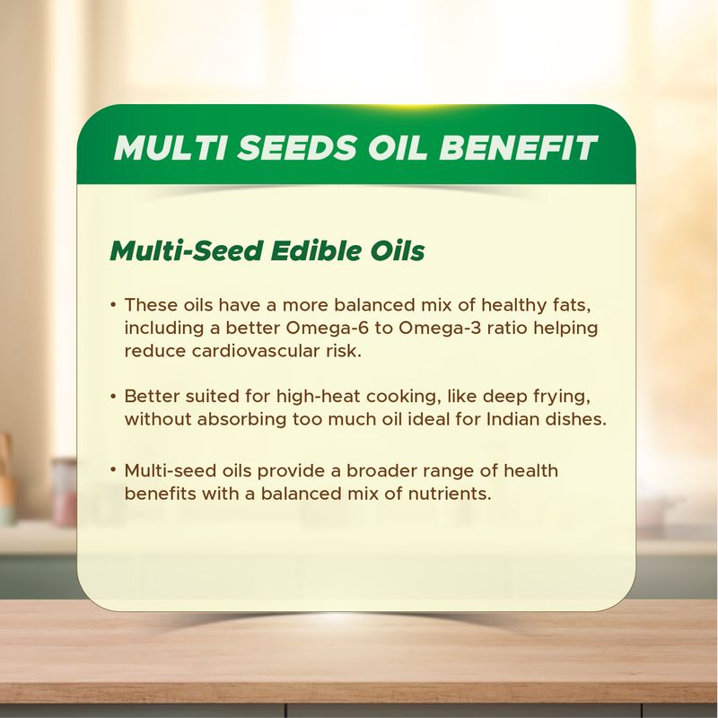 Saffola Tasty + Refined Cooking Oil | Multi-Source Edible Rice Bran & Corn oil | 50% More Oryzanol | 4 x 1 Litre Pouch