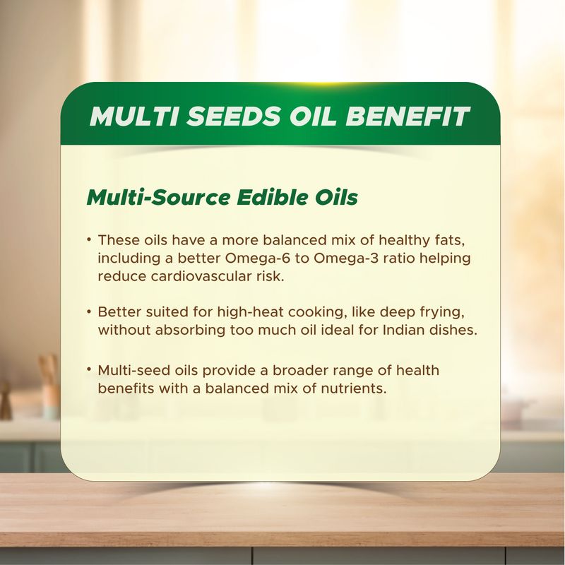 Saffola Tasty + Refined Cooking Oil | Multi-Srouce Edible Rice Bran & Corn Oil | 50% More Oryzanol | 5 Litre Jar