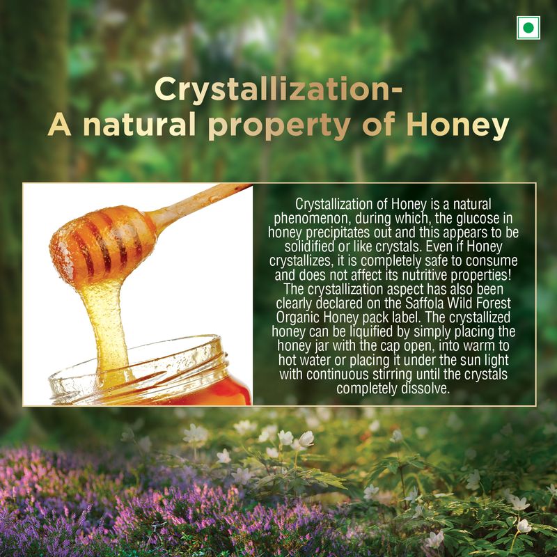 Saffola Wild Forest Organic Honey 500g (Pack of 2) + Saffola Immuniveda Chyawanprash, 1Kg (Pack of 2)