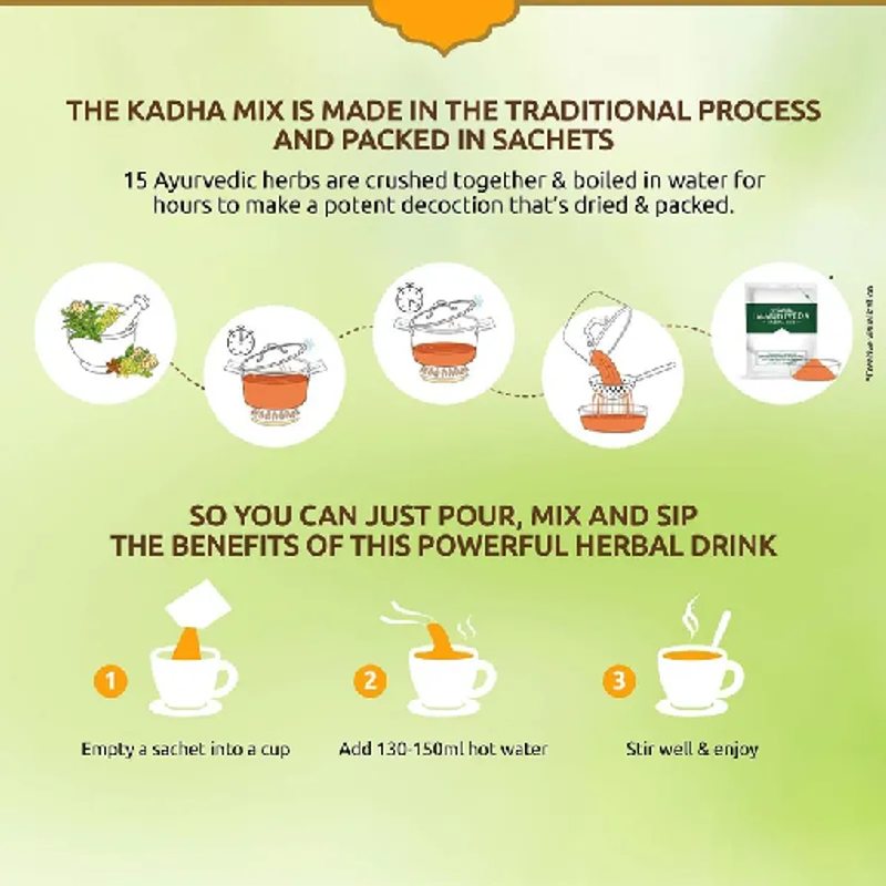 kadha mix making process