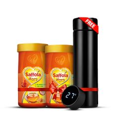 Saffola Honey 2.5Kg + Digital Flask Free