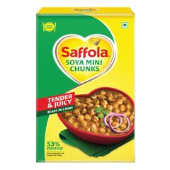 Saffola Soya Mini Chunks, Tender & Juicy, 53% Protein, 200g