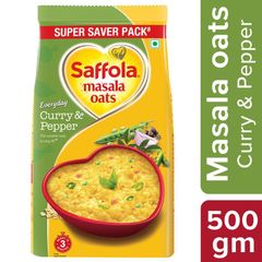 Saffola Masala Oats Curry & Pepper - 500 gm