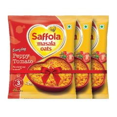 Saffola Masala Oats Peppy Tomato - 38 gm (Pack of 3)