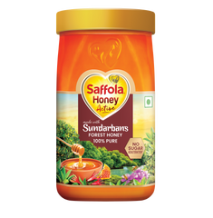 Saffola Honey Active, Made with Sundarban Forest Honey, 100% Pure Honey, No sugar adulteration,  Natural Immunity booster, 1Kg