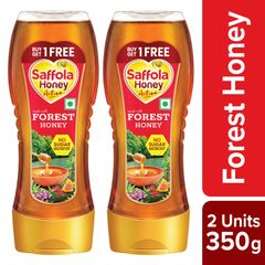 Saffola Honey Active, Made with Sundarban Forest Honey, 100% Pure Honey, No sugar adulteration, Natural Immunity booster, 2 x 350g