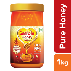 Saffola Honey Active, Made with Sundarban Forest Honey, 100% Pure Honey, No sugar adulteration,  Natural Immunity booster, 1Kg