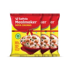 Saffola Meal Maker Soya Chunks 400g (Pack of 3)