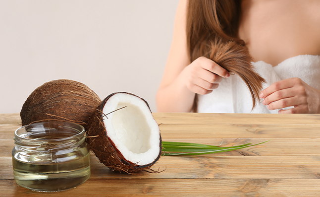coconut oil to control hair fall