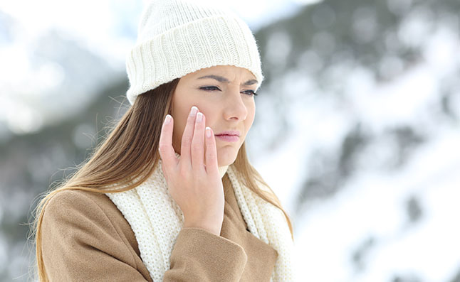 Woman Worried About Dry Skin